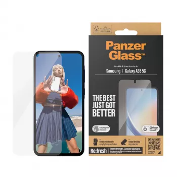 PanzerGlass® Displayschutz Samsung Galaxy A35 5G | Ultra-Wide Fit mit EasyAligner