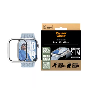 PanzerGlass ® Case Full Body schlank Transparent Apple Watch Series 11 | 10 | 46mm