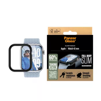 Displayschutz PanzerGlass Snappie Full Body schlank Schwarz Apple Watch Series 10 42mm