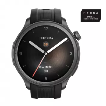 Amazfit Balance 3,81 cm (1,5 Zoll) AMOLED 46 mm Digital 480 x 480 Pixel Touchscreen Schwarz Wi-Fi GPS (Satellit)