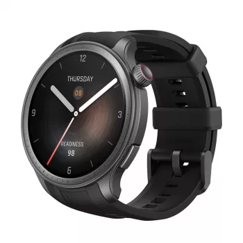 Amazfit Balance 3,81 cm (1,5 Zoll) AMOLED 46 mm Digital 480 x 480 Pixel Touchscreen Schwarz Wi-Fi GPS (Satellit)