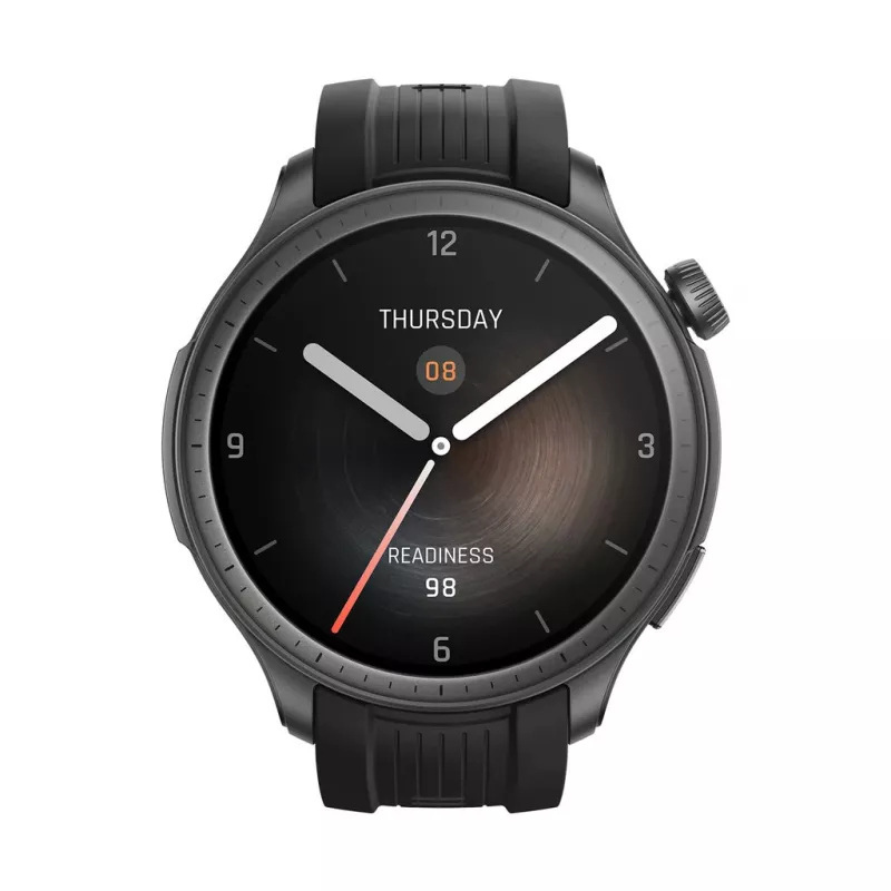 Amazfit Balance 3,81 cm (1,5 Zoll) AMOLED 46 mm Digital 480 x 480 Pixel Touchscreen Schwarz Wi-Fi GPS (Satellit)