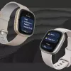 Smartwatch Fitbit Sense 2 Digital Touchscreen Schwarz