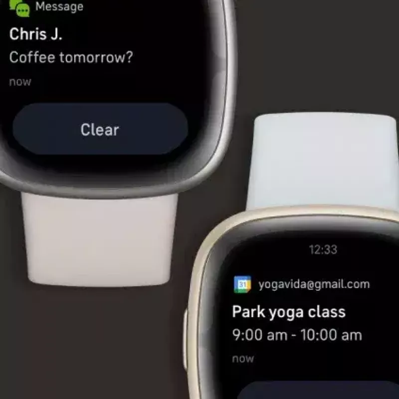 Smartwatch Fitbit Sense 2 Digital Touchscreen Schwarz