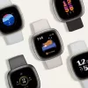 Smartwatch Fitbit Sense 2 Digital Touchscreen Schwarz
