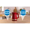 Bosch TWK4M224 elektrischer Wasserkocher 1,7 L 2400 W Rot