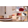 Bosch TWK4M221 elektrischer Wasserkocher 1,7 L 2400 W Weiß