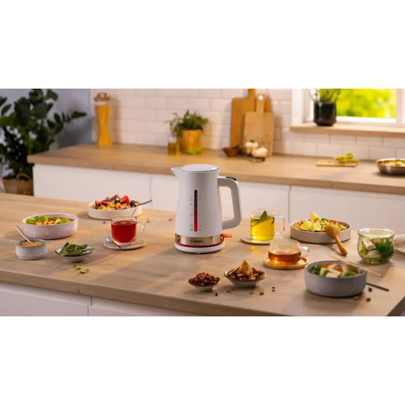 Bosch TWK4M221 elektrischer Wasserkocher 1,7 L 2400 W Weiß