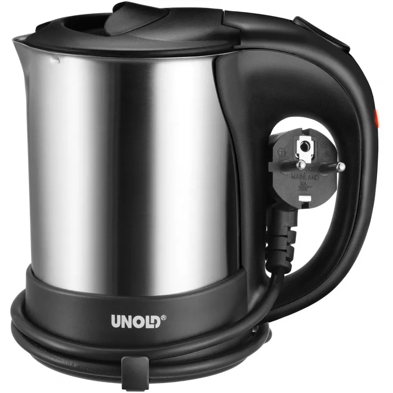 Unold 18575 Wasserkocher 0,5 L 1000 W Schwarz, Edelstahl