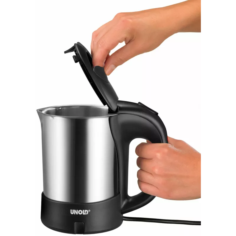 Unold 18575 Wasserkocher 0,5 L 1000 W Schwarz, Edelstahl