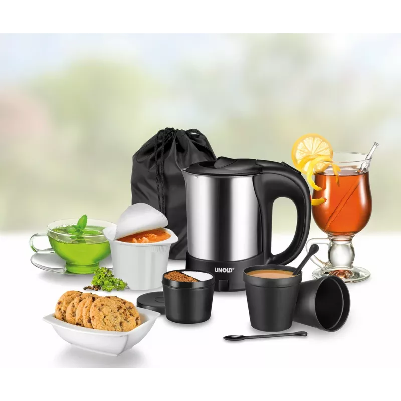 Unold 18575 Wasserkocher 0,5 L 1000 W Schwarz, Edelstahl
