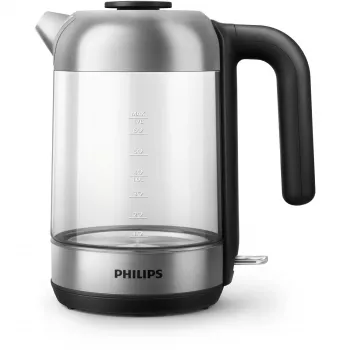 Philips 5000 series Series 5000 HD9339/80 Glaskocher, 1,7 L, 2200 W, Glas, Edelstahl, Wasserstandsanzeige, kabellos