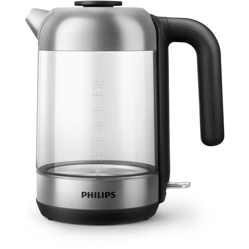 Philips 5000 series Series 5000 HD9339/80 Glaskocher, 1,7 L, 2200 W, Glas, Edelstahl, Wasserstandsanzeige, kabellos