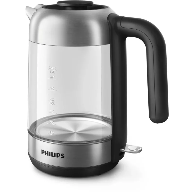 Philips 5000 series Series 5000 HD9339/80 Glaskocher, 1,7 L, 2200 W, Glas, Edelstahl, Wasserstandsanzeige, kabellos