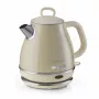 Ariete 2868 Vintage 1 L Design-Elektrokessel aus Edelstahl für Aufgüsse, Tee und Kräutergetränke, Auto-Abschaltsystem, ergonomischer Griff, 1 Liter, 1600 W, Hellbeige