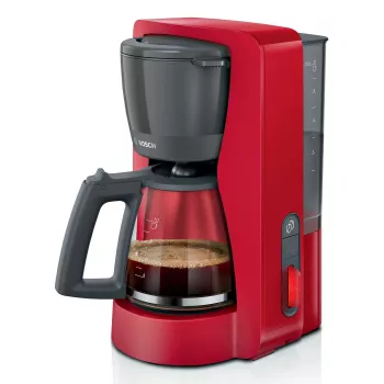 Filterkaffeemaschine Bosch TKA3M134 — 1,4 l Wassertank, 15 Tassen Kapazität, rot