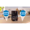 Filterkaffeemaschine Bosch TKA3M133, 1,4-Liter-Wassertank, 15 Tassen Kapazität, schwarz