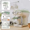 Ariete 1389 Vintage Espressomaschine - Espressomaschine für gemahlenen Kaffee oder ESE-Pads, in pastellgrüner Farbe