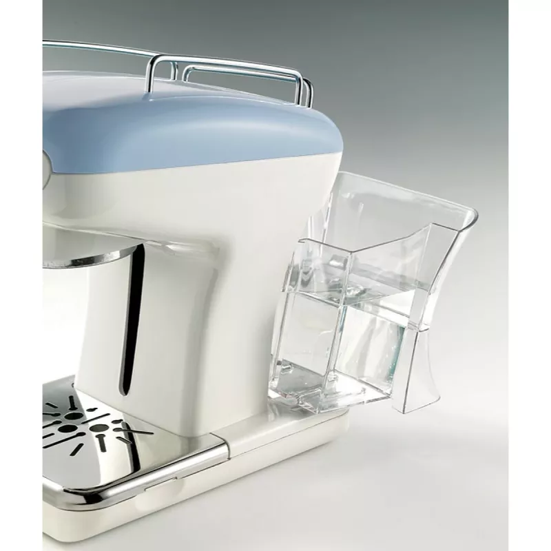 Ariete 1389 Vintage Espresso-Kaffeemaschine - Espressomaschine für Kaffeepulver oder ESE-Pads, in pastellblau