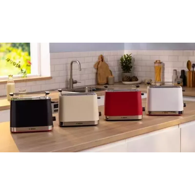 Toaster Bosch TAT4M224 2 Scheiben 950 W Rot Edelstahl