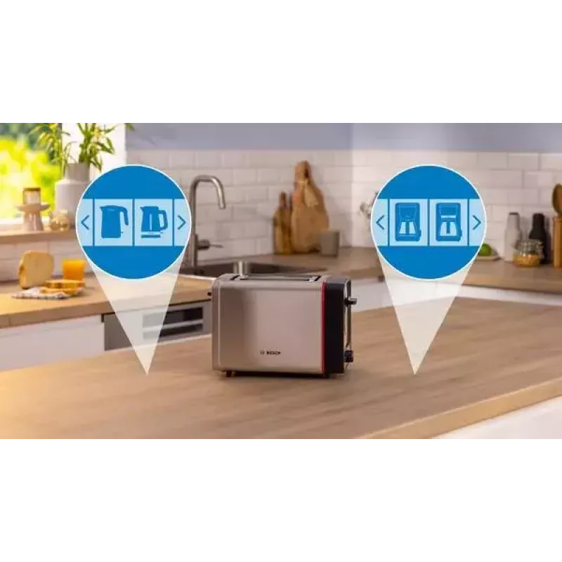 Bosch TAT6M420 Toaster 2 Scheiben 970 W Edelstahl