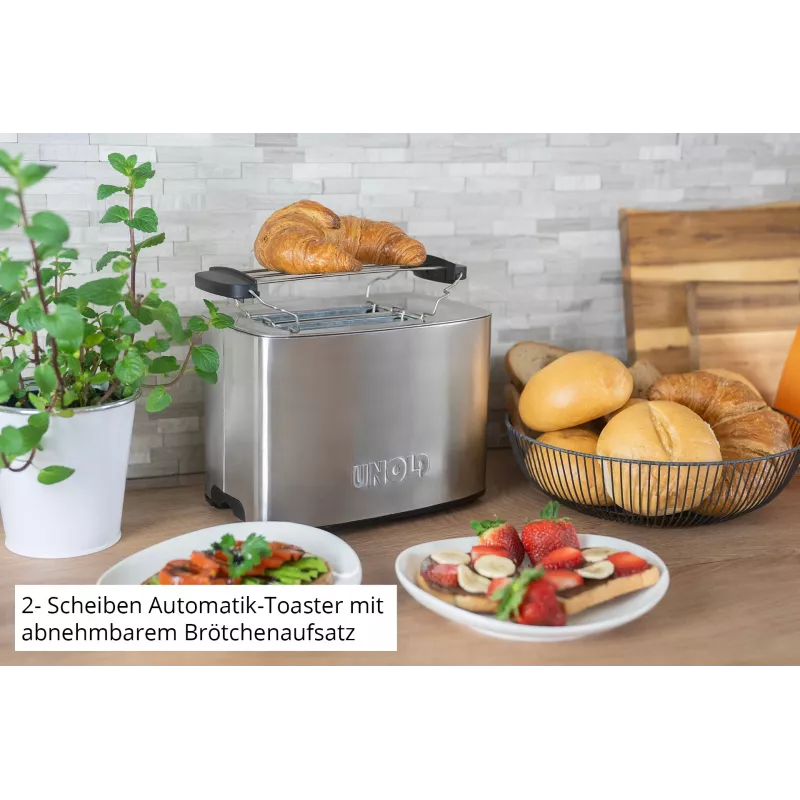 Toaster Unold Esge 38216, 2-Scheiben-Toaster mit einstellbarer Bräunungssteuerung