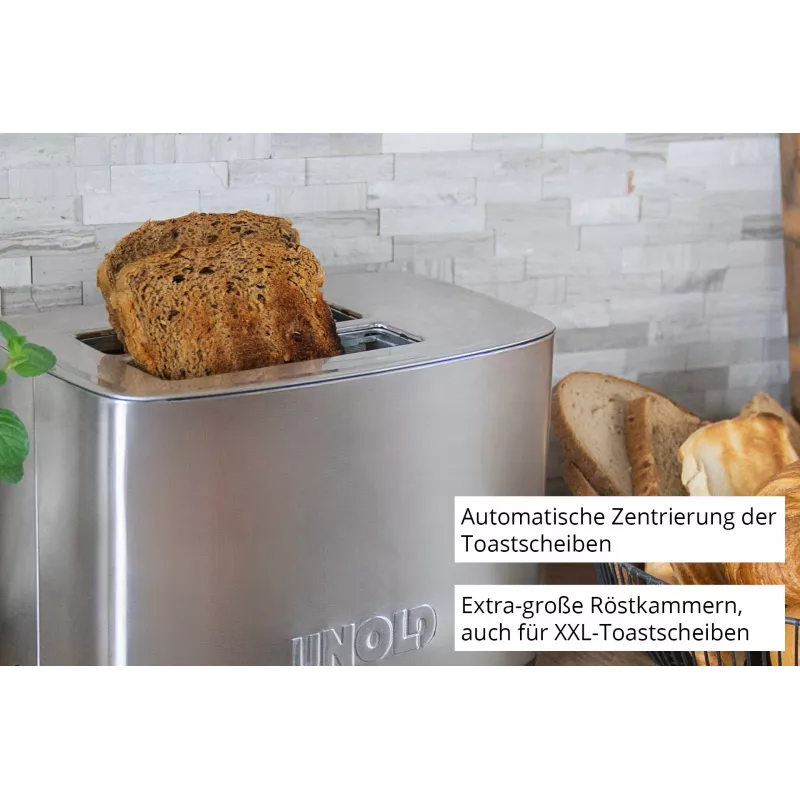 Toaster Unold Esge 38216, 2-Scheiben-Toaster mit einstellbarer Bräunungssteuerung