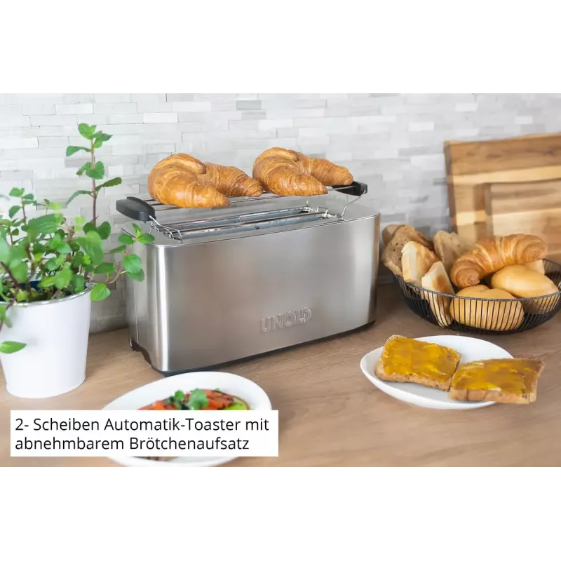 Toaster Unold Tom 38266 4 Scheiben Edelstahl 1200 W