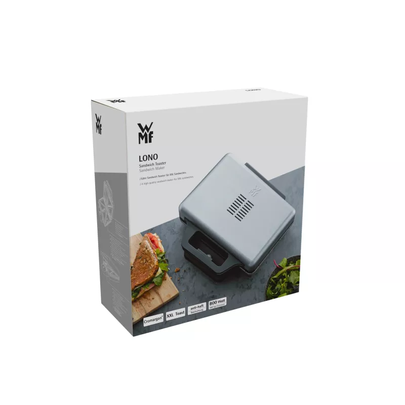 WMF 0415150011 Sandwichmaker 800 W Schwarz, Silber