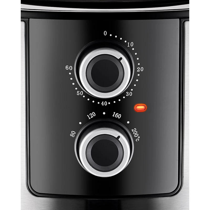 Unold 58655 Fritteuse Double 5 L 1400 W Heißluftfritteuse Schwarz, Edelstahl