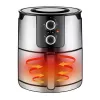 Unold 58655 Fritteuse Double 5 L 1400 W Heißluftfritteuse Schwarz, Edelstahl