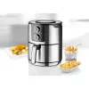 Unold 58655 Fritteuse Double 5 L 1400 W Heißluftfritteuse Schwarz, Edelstahl