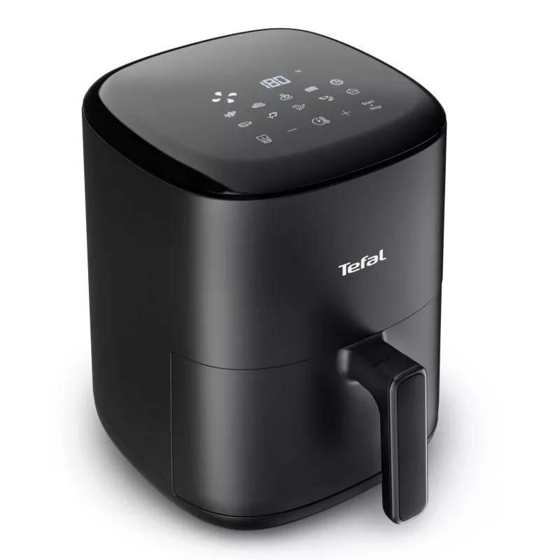 Heißluftfritteuse Tefal Easy Fry EY145810 — 3 L Fassungsvermögen, 1300 W, Touch-Steuerung, LCD-Display, schwarz
