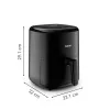 Heißluftfritteuse Tefal Easy Fry EY145810 — 3 L Fassungsvermögen, 1300 W, Touch-Steuerung, LCD-Display, schwarz