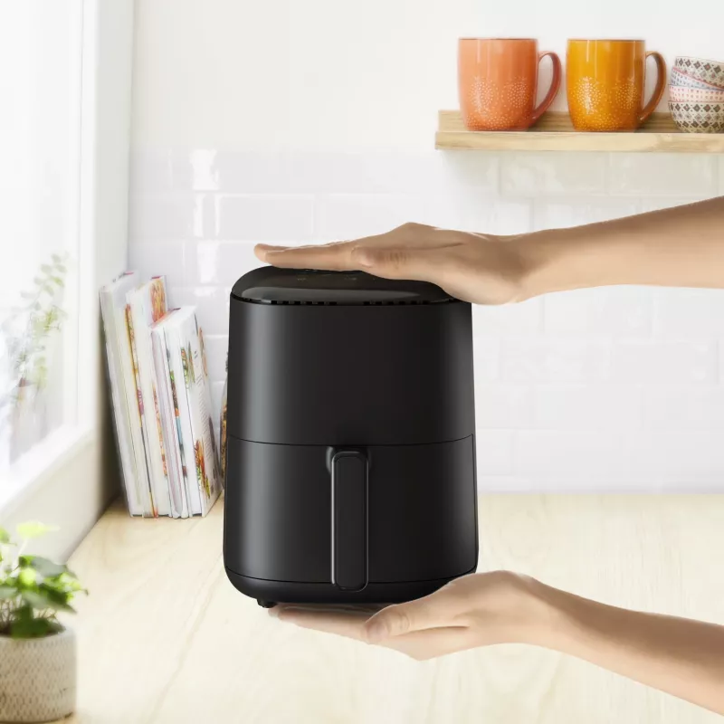 Heißluftfritteuse Tefal Easy Fry EY145810 — 3 L Fassungsvermögen, 1300 W, Touch-Steuerung, LCD-Display, schwarz