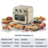 Ariete 4632 Heißluftfritteuse und Backofen Vintage, 1400W, 2in1, Fassungsvermögen 16L, Zubehör inklusive, Timer 60 Minuten, Doppelglas, Beige