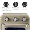 Ariete 4632 Heißluftfritteuse und Backofen Vintage, 1400W, 2in1, Fassungsvermögen 16L, Zubehör inklusive, Timer 60 Minuten, Doppelglas, Beige