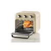 Ariete 4632 Heißluftfritteuse und Backofen Vintage, 1400W, 2in1, Fassungsvermögen 16L, Zubehör inklusive, Timer 60 Minuten, Doppelglas, Beige