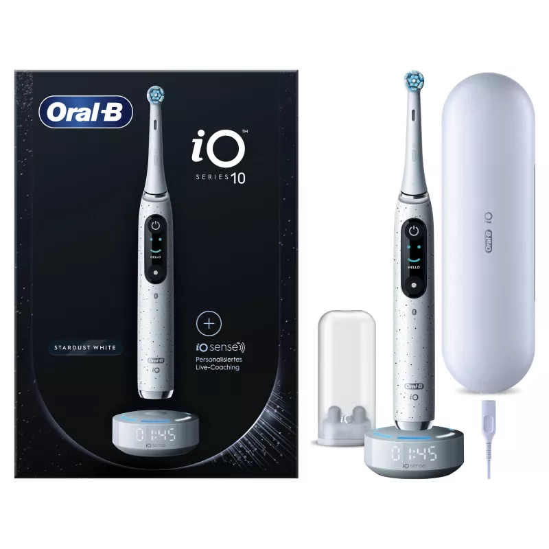 Oral-B iO Series 10 Erwachsene rotierend-oszillierende Zahnbürste Weiß