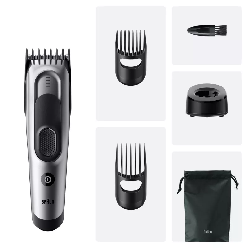 Braun HC7590 Haartrimmer/Schneider Schwarz, Silber 17 Nickel-Metallhydrid (NiMH)