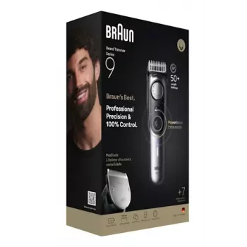 Braun BeardTrimmer 9 BT9520 Barttrimmer Batterie 52 2 cm Nass & Trocken Schwarz, Grau
