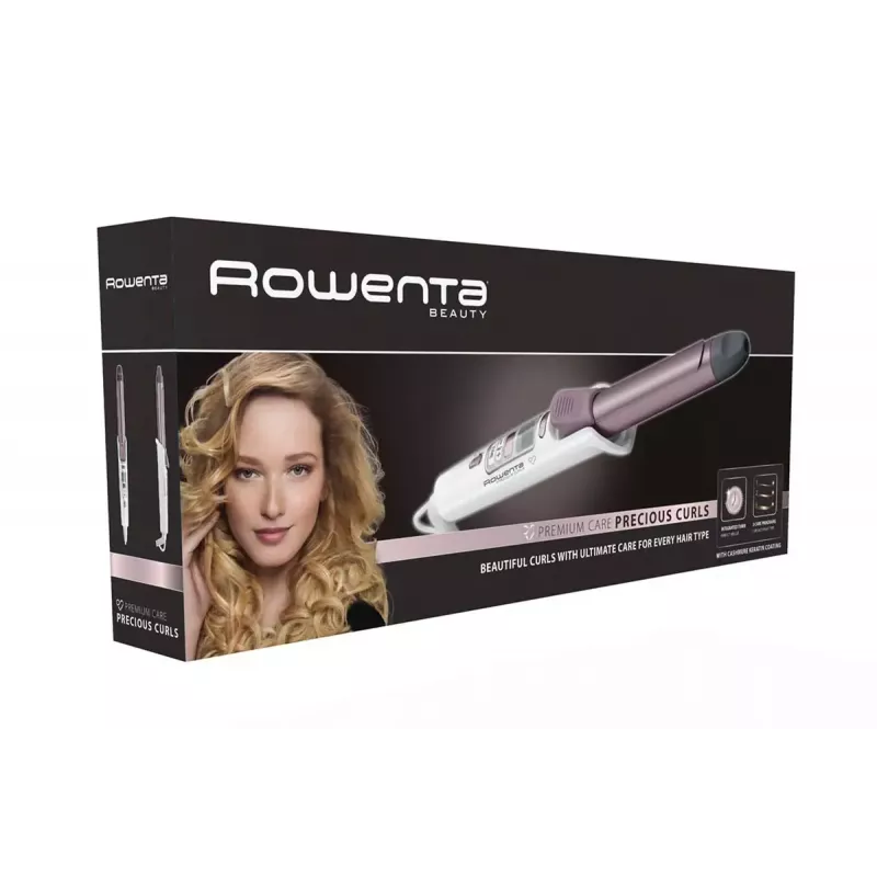 Rowenta CF3460 Lockenstab Warm Schwarz, Pink, Weiß 1,8 m
