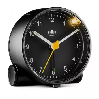 Braun BC01B Quarz-Wecker Schwarz