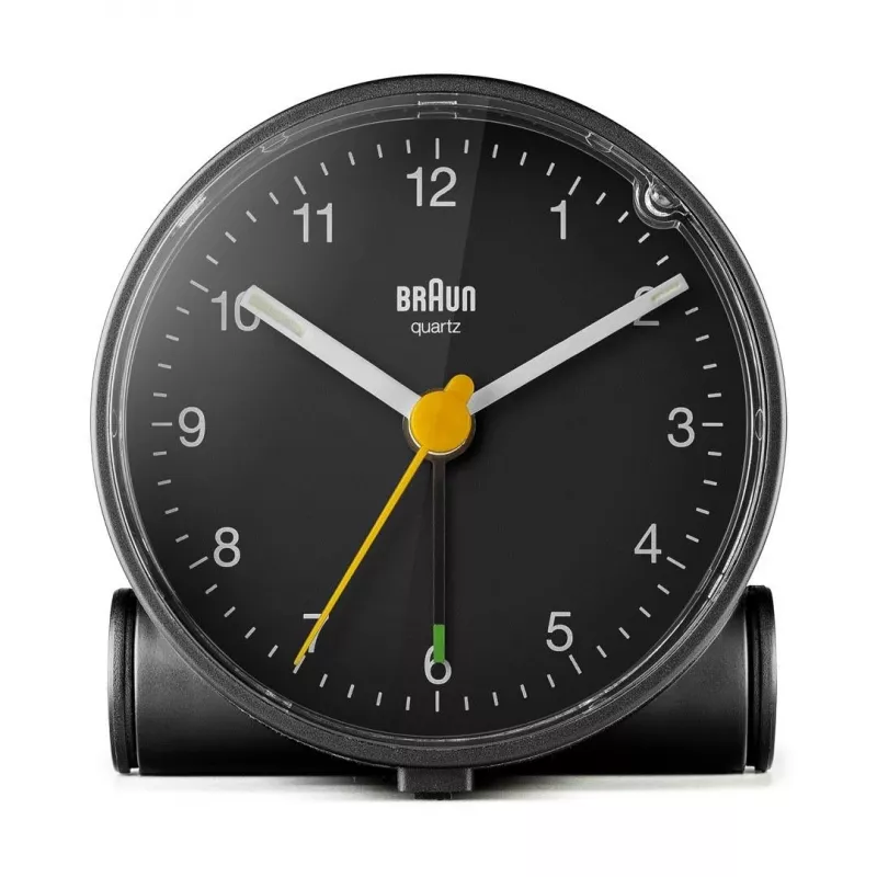 Braun BC01B Quarz-Wecker Schwarz