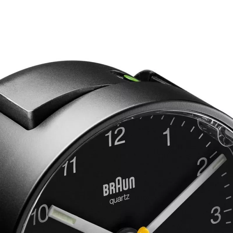 Braun BC01B Quarz-Wecker Schwarz