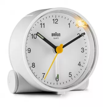 Braun BC01W Quarz-Wecker Weiß