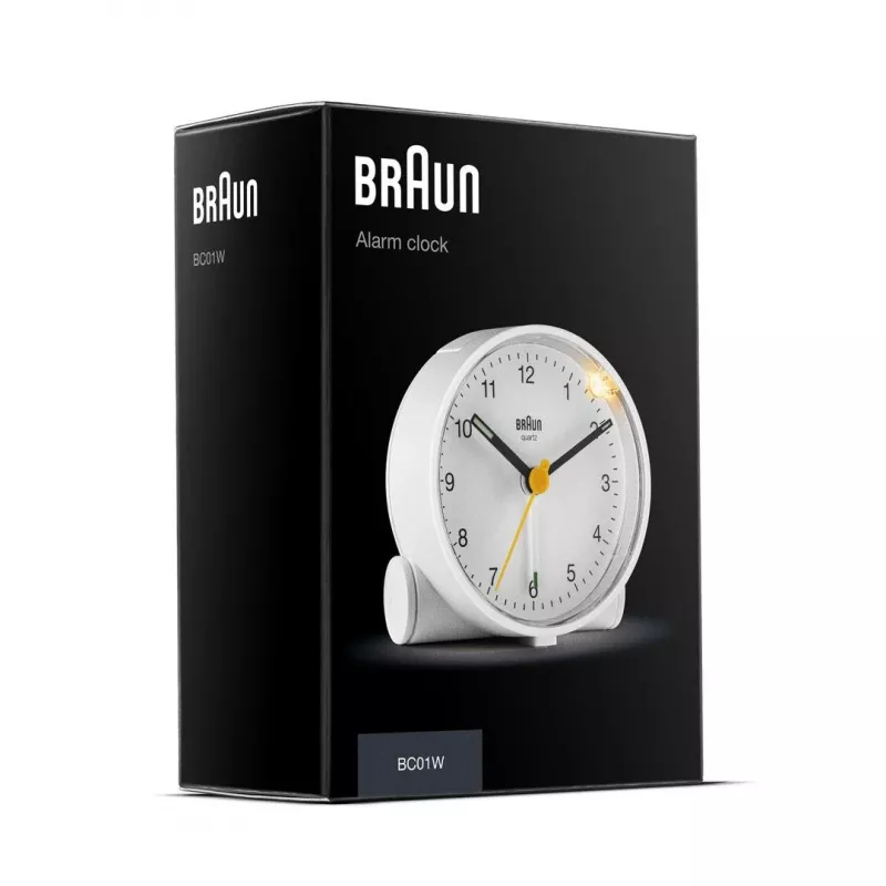 Braun BC01W Quarz-Wecker Weiß