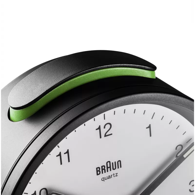 Braun BC12BW Quarz-Wecker Schwarz, Weiß