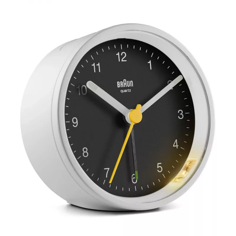 Braun BC12WB Quarzwecker Schwarz, Weiß