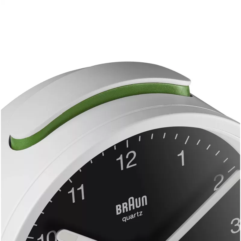 Braun BC12WB Quarzwecker Schwarz, Weiß